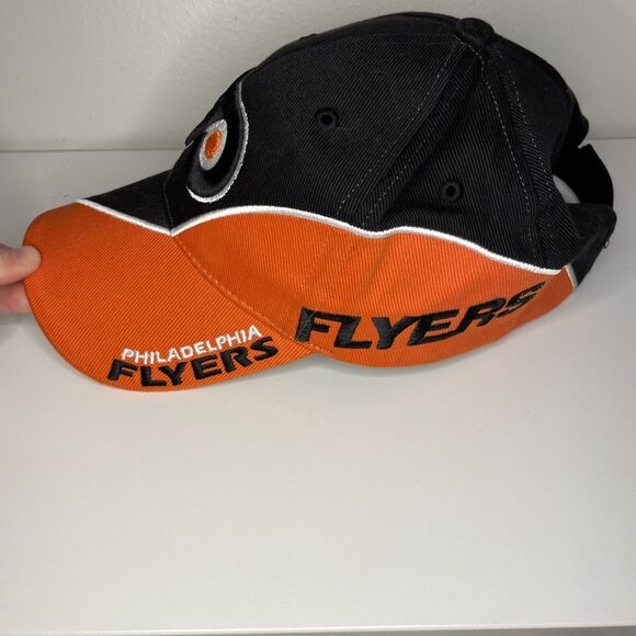 VTG Philadelpha Flyers Adjustable hat big Color Block logo Twins Enterprise 90s - Picture 9 of 13